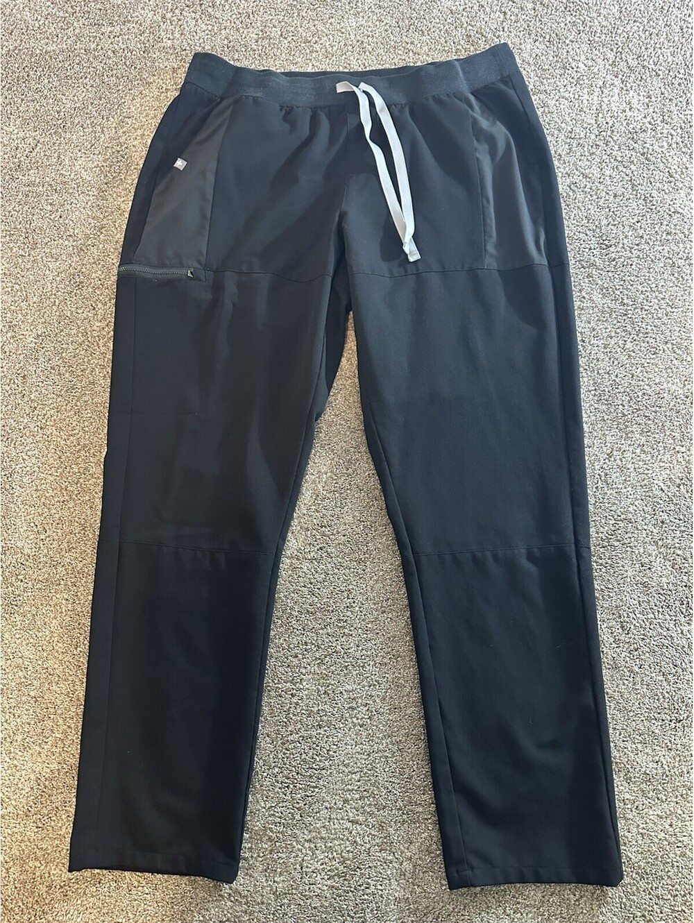 Figs Pants UNISEX Large Black Technical Collection Nurse Scrubs